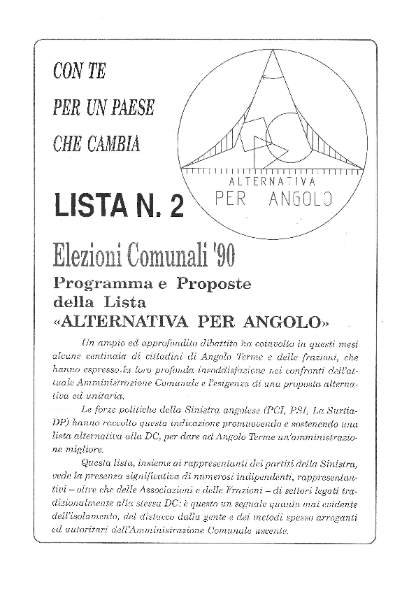 Programmi e proposte
