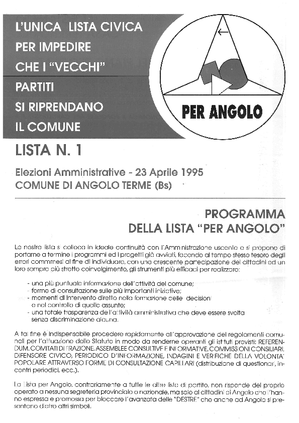 Programma e candidati