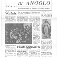 La voce di Angolo - Dicembre 1960