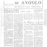 La voce di Angolo - Novembre 1960